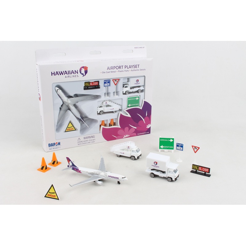 DARON RT2431-1 HAWAIIAN AIRLINES PLAYSET NEW LIVERY