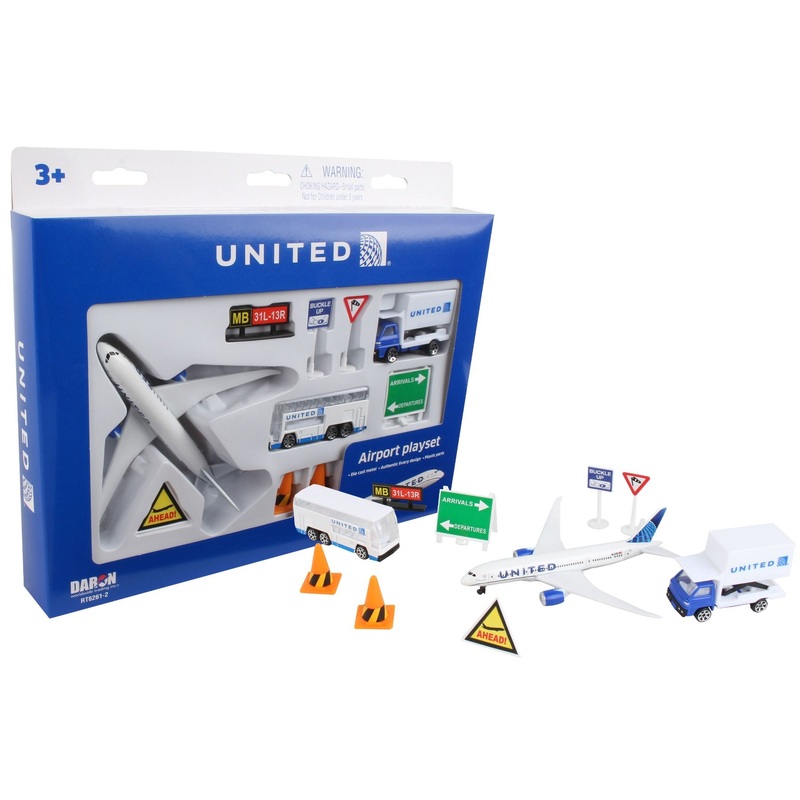 DARON RT6261-2 UNITED AIRLINES PLAYSET 2019 LIVERY