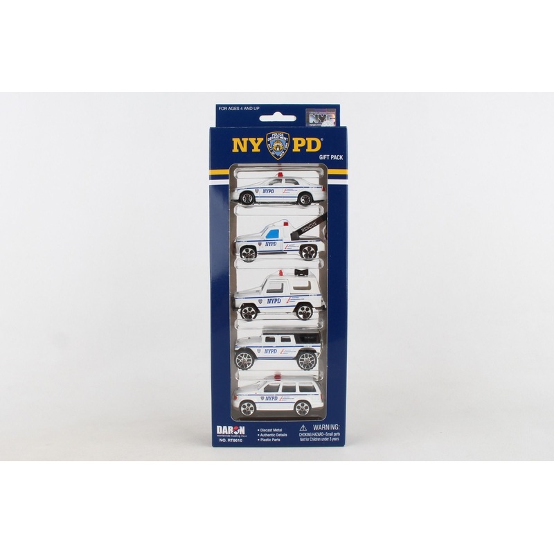 DARON RT8610 NYPD 5 Piece Vehicle Gift Set