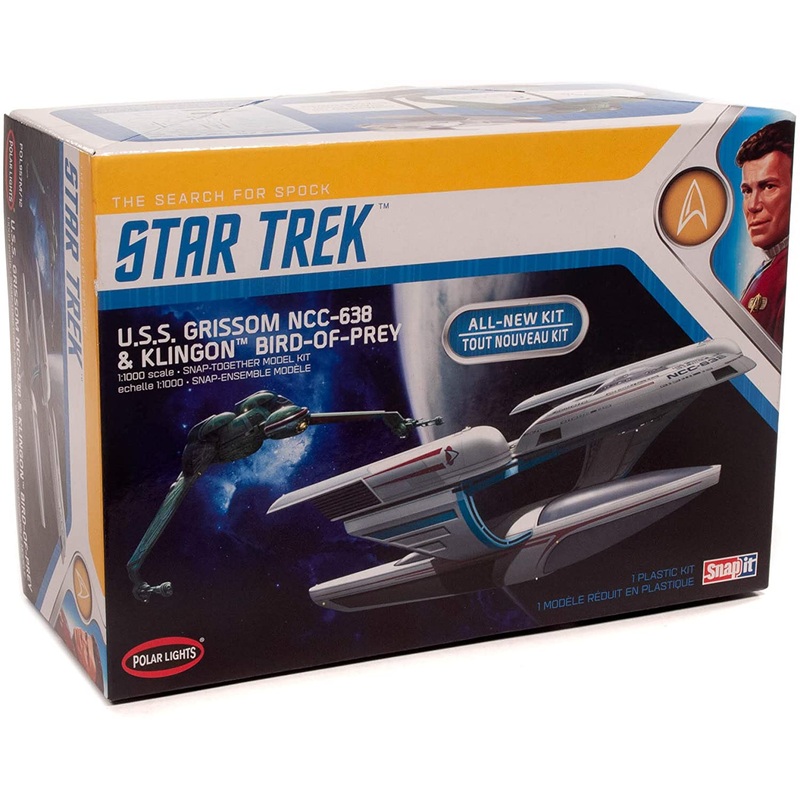 POLAR LIGHTS POL957M/12 1/1000 Star Trek USS Grissom NCC-638 & Klingon Bird of Prey