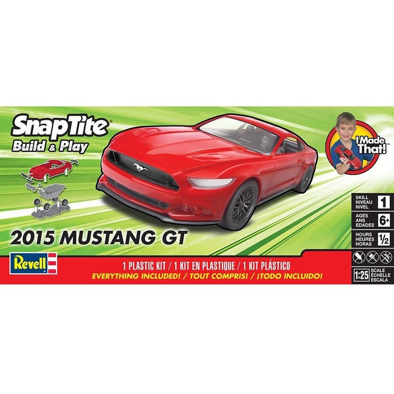 REVELL 85-1694 1/25 Snap 2015 Mustang GT Red