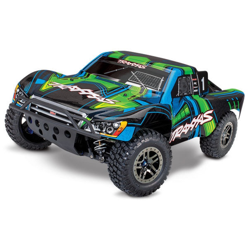 TRAXXAS 68077-4 Slash 4X4 Ultimate Edition: 1/10 Scale 4WD Electric Short Course Truck. RTR with TQi Radio, Low-CG chassis, Velineon VXL-3s brushless ESC (fwd/rev), and TSM