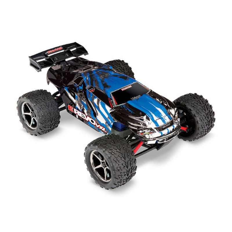 TRAXXAS 71076-3  E-Revo RTR VXL: 1/16 Scale Electric 4WD Racing Monster Truck. Ready-To-Race with TQi Traxxas 2.4GHz Radio System, Velineon VXL-3m brushless ESC and TSM. Includes: 6-Cell NiMH 1200mAh Traxxas battery