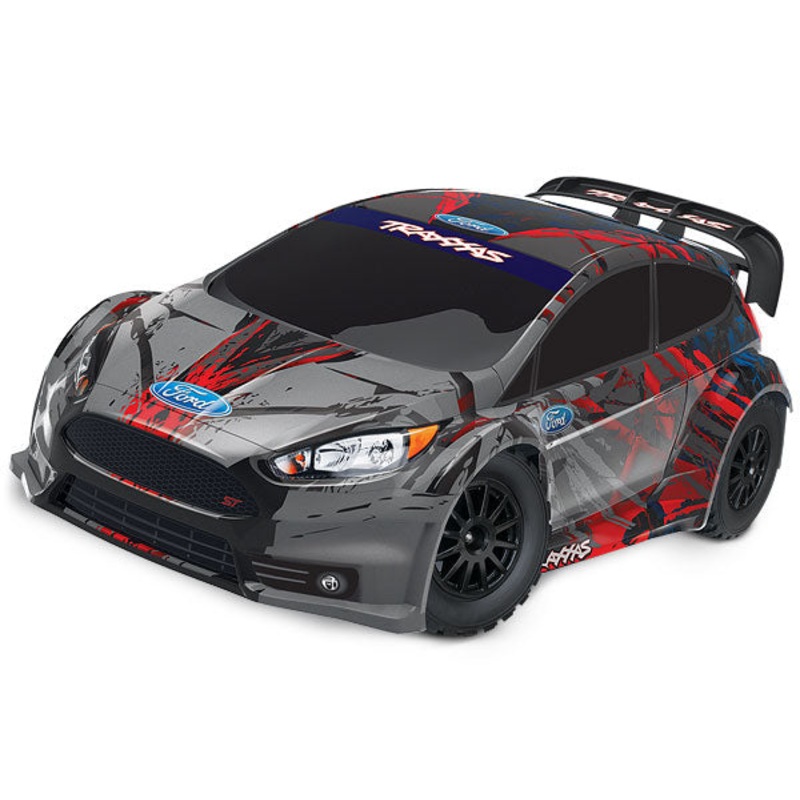 TRAXXAS 74054-4 Ford Fiesta ST Rally: 1/10-scale Electric Rally Racer. RTR with TQ 2.4GHz radio system and XL-5 ESC