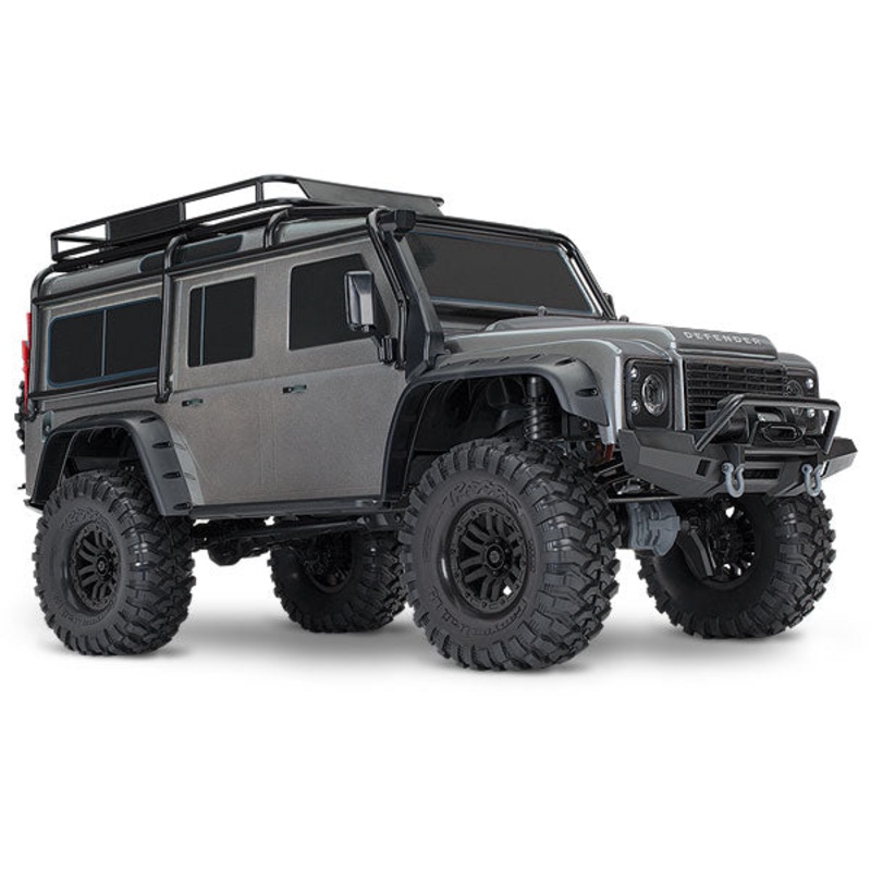 TRAXXAS 82056-4 TRX-4 Scale and Trail Crawler with Land Rover Defender Body: 1/10 Scale 4WD Electric Trail Truck. RTR with TQi Traxxas Link
