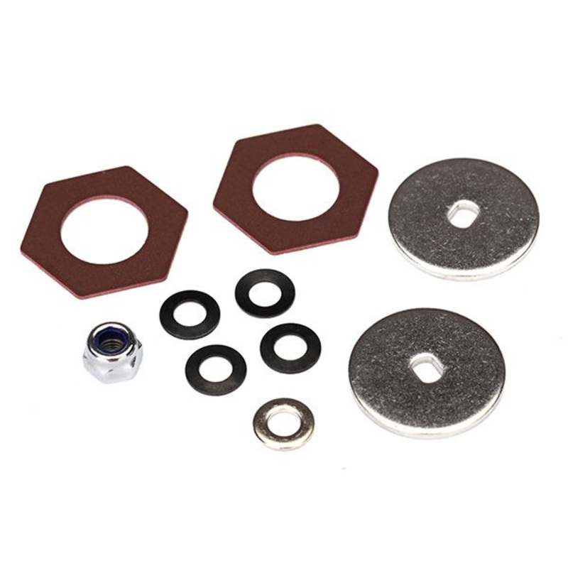 TRAXXAS 8254 Rebuild kit, slipper clutch steel disc (2)/ friction insert (2)/ 4.0mm NL (1)/ spring washers (2))