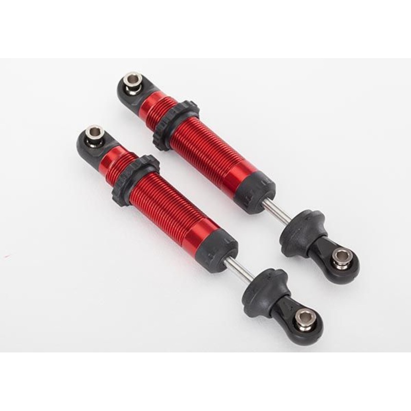 TRAXXAS 8260R Shocks, GTS, Red-Anodized Assembled W/ Spring Retainer