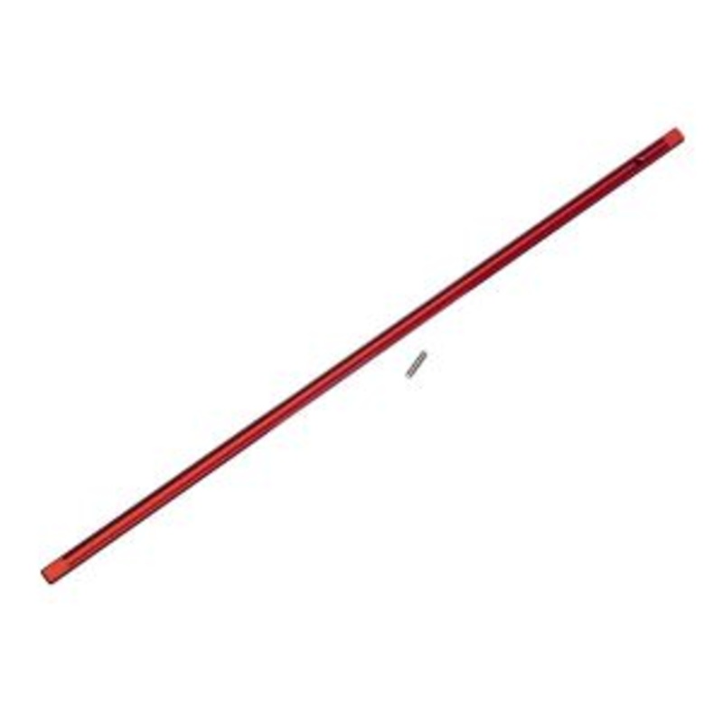 TRAXXAS 8355R Driveshaft, center, aluminum / pin, red