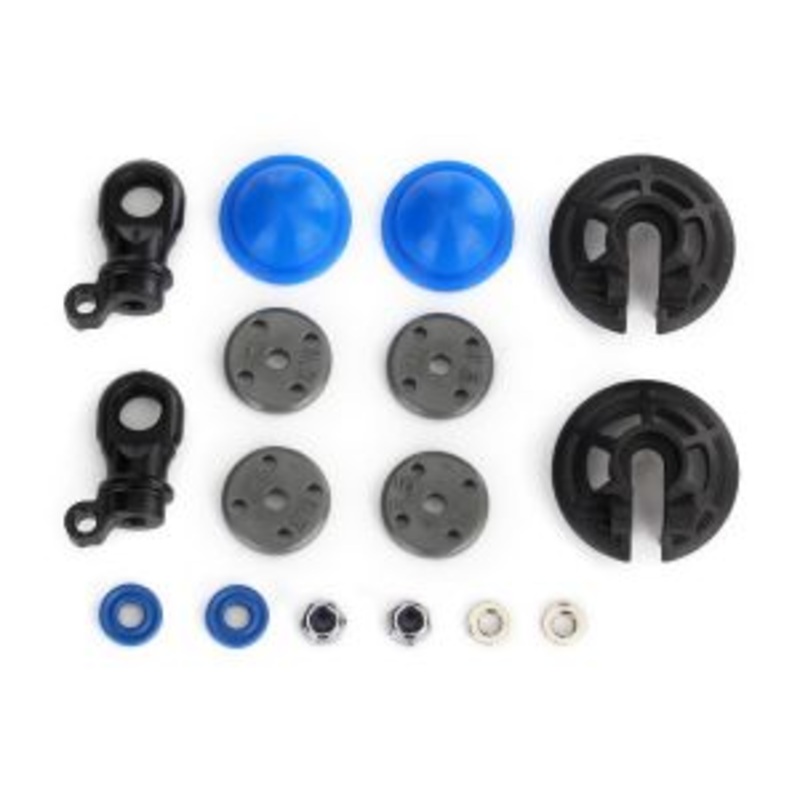 TRAXXAS 8455 Rebuild kit, GTR shocks x-rings, bladders, pistons, piston nuts, shock rod ends renews 2 shocks