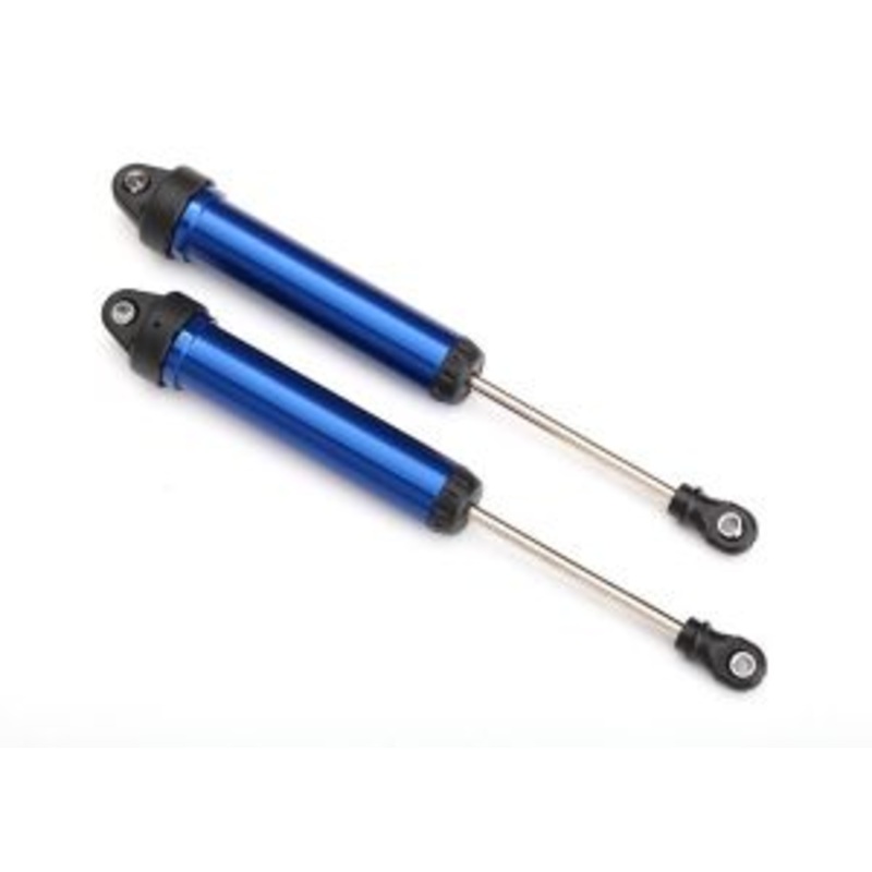 TRAXXAS 8461X Shocks, GTR, 160mm, aluminum (blue-anodized) (fully assembled w/o springs) (rear, no threads) (2)