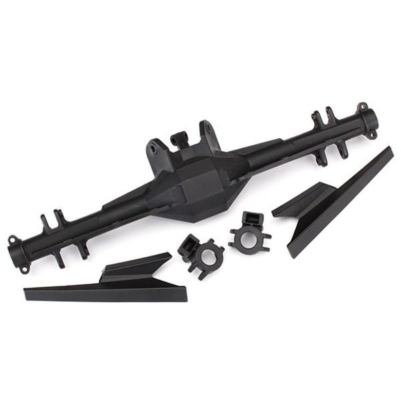 TRAXXAS 8540 Axle housing, rear/ axle supports, left & right/ axle hub, rear (2)