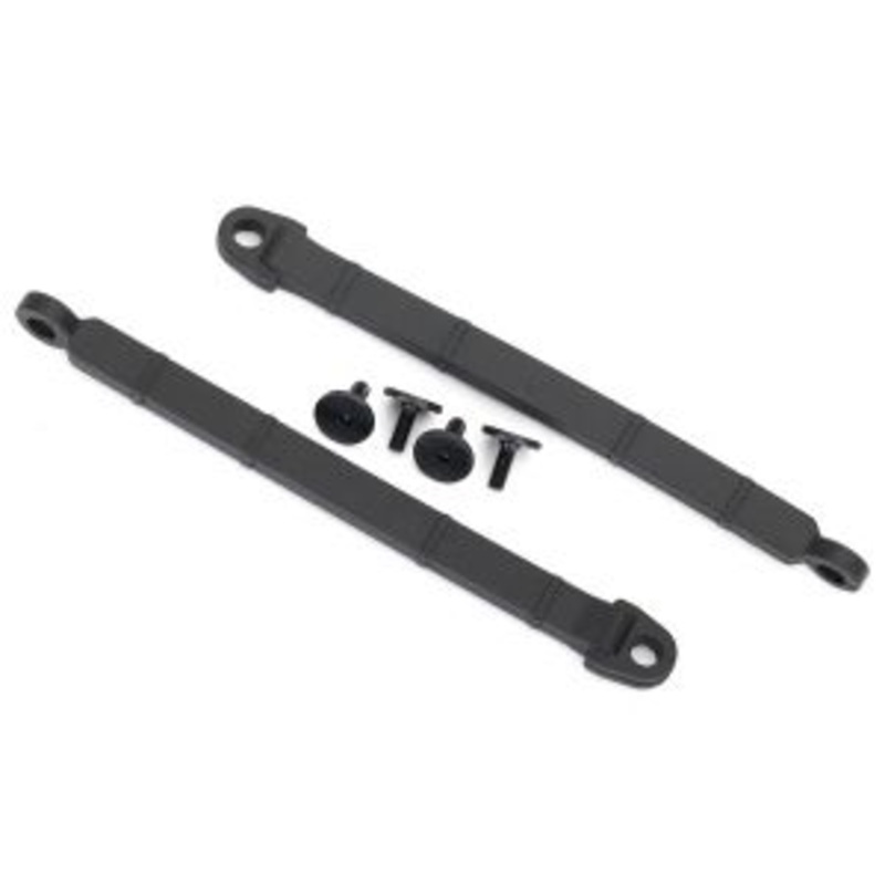TRAXXAS 8548 Limit strap, rear suspension (2)/ 3x8 flat-head screw (4)