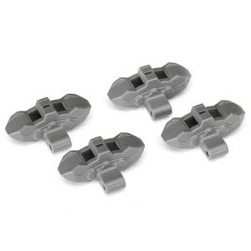TRAXXAS 8567 Brake calipers, front or rear (grey) (4)