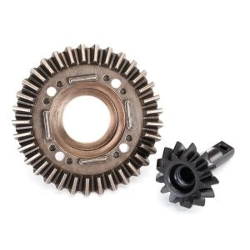 TRAXXAS 8578 Ring gear, differential/ pinion gear, differential (front)