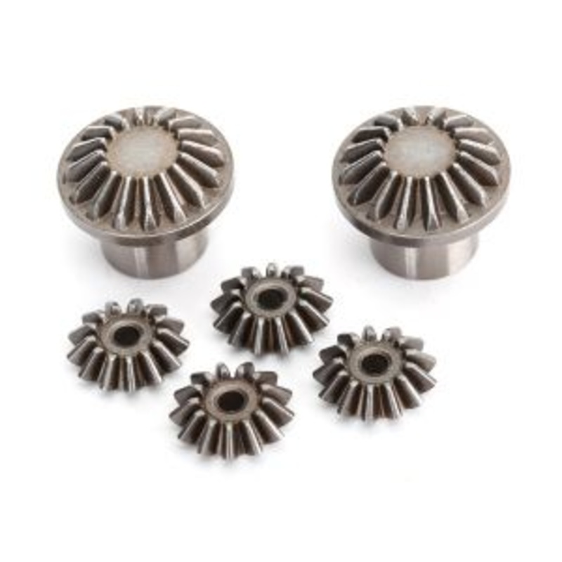 TRAXXAS 8582 Gear set, differential (front) (output gears (2)/ spider gears (4))