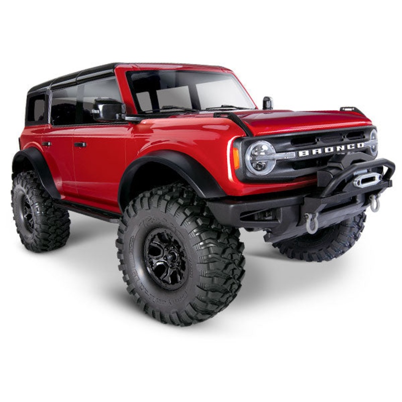 TRAXXAS 92076-4 TRX-4 Scale and Trail Crawler with 2021 Ford Bronco Body: 1/10 Scale 4WD Electric Truck. RTR with TQi Radio System, XL-5 HV ESC (fwd/rev), and Titan 550 motor