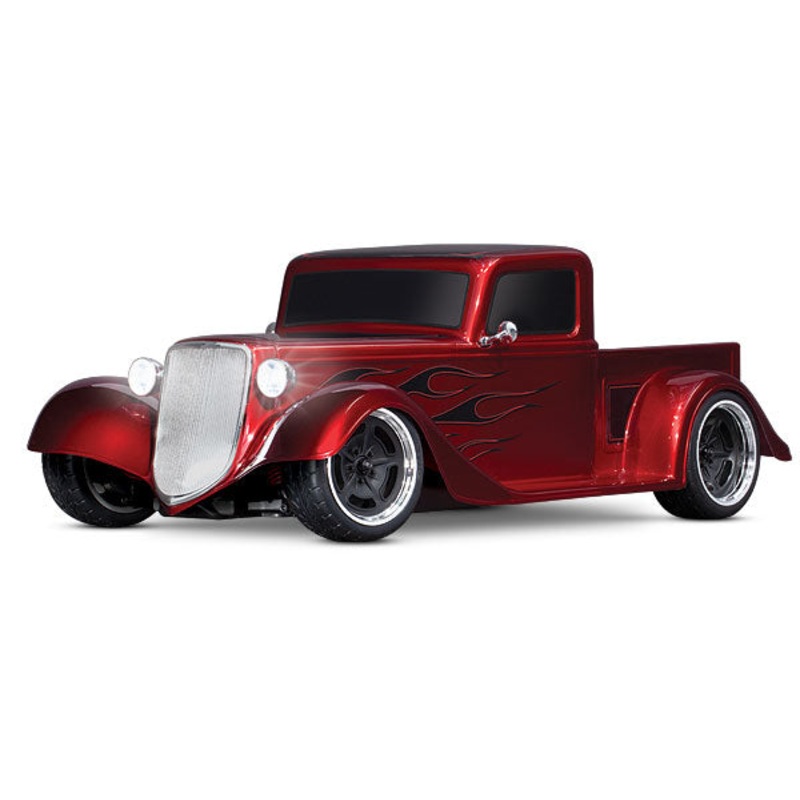 TRAXXAS 93034-4 RED Factory Five '35 Hot Rod Truck: 1/10 Scale AWD Electric Truck with TQ 2.4GHz radio system