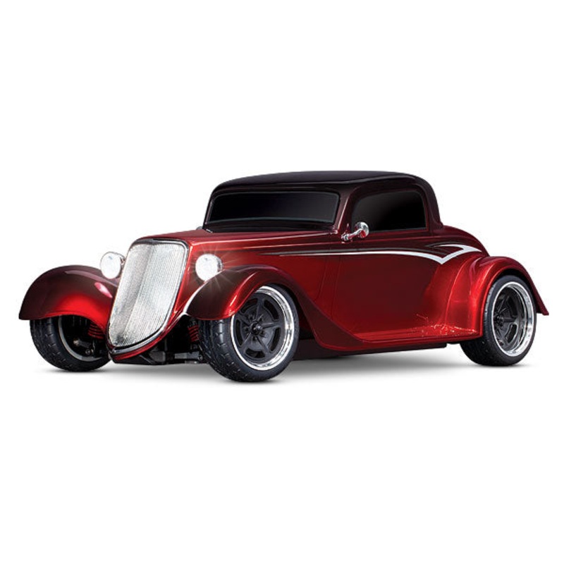TRAXXAS 93044-4 RED Factory Five '33 Hot Rod Coupe: 1/10 Scale AWD Electric Supercar with TQ 2.4GHz radio system