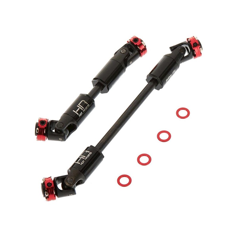 HOT RACING SCXT37A02 Axial SCX10 II Heavy Duty Steel Scale Look U-Joints Shafts