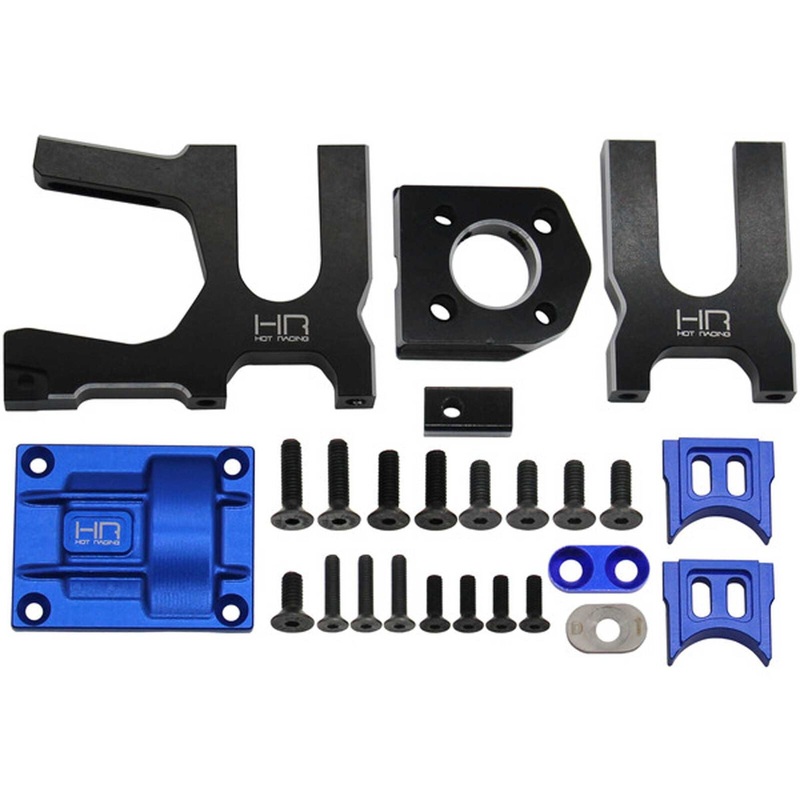 HOT RACING SLG38M01 Sliding Rail Lock Motor Mount: Traxxas Sledge
