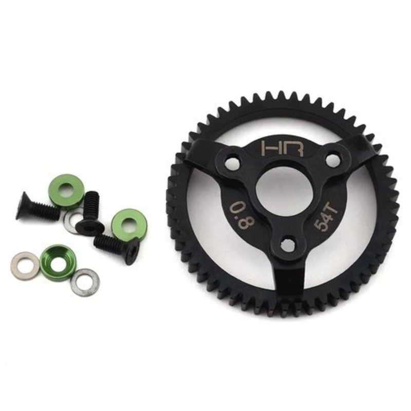 HOT RACING STE24 Traxxas 32P Steel Spur Gear (Green) (54T)