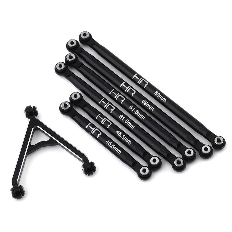 HOT RACING SXTF133A01 Aluminum Link Set for LWB, 133.5mm SCX24