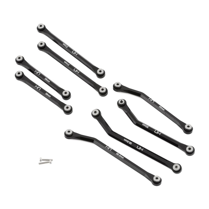 HOT RACING SXTF133HFJ01 Axial SCX24 Aluminum High Clearance 4 Link Set (133.7mm)