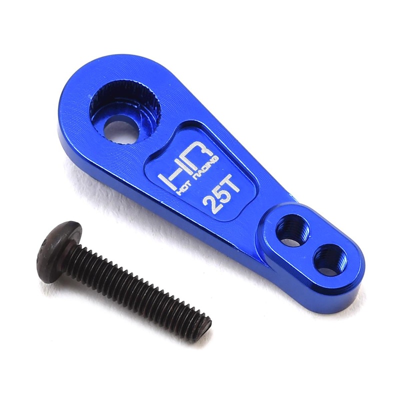 HOT RACING TRXF25SH06 Traxxas TRX-4 Aluminum Servo Horn (Blue) (25T)