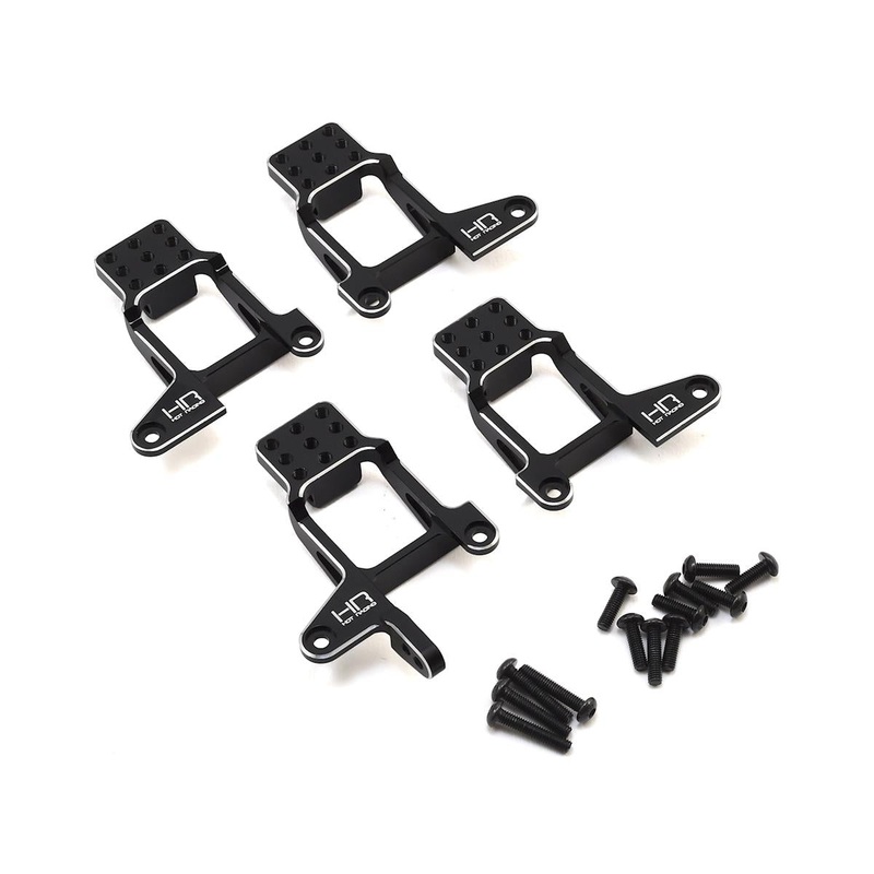 HOT RACING TRXF28M01 Traxxas TRX-4 Aluminum Shock Tower Hoops (Black)