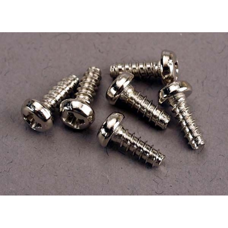 TRAXXAS 2682 Screws, 3x8mm roundhead self-tapping (6) M3x8