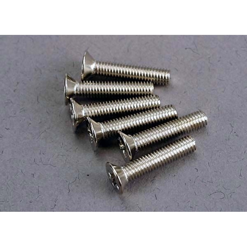 TRAXXAS 3179 Screws, 3x15mm countersunk machine (6)