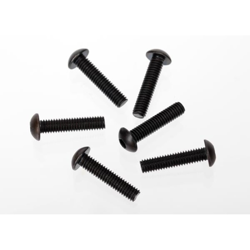 TRAXXAS 3929 Screws, 4x18mm button-head machine (hex drive) (6)