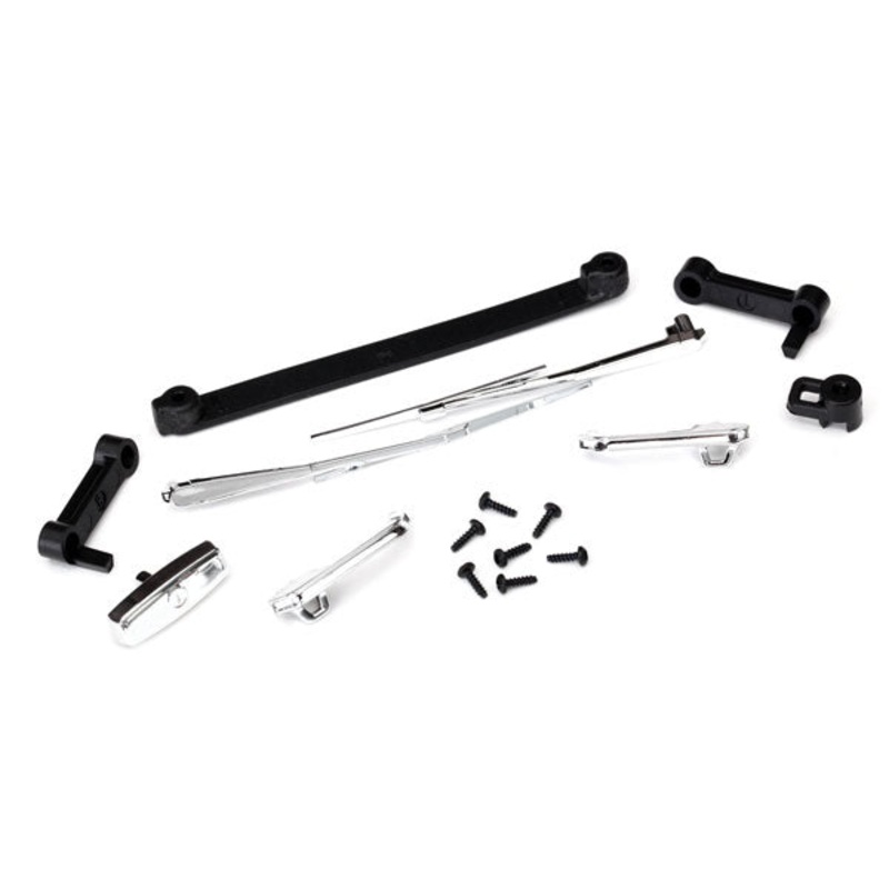 TRAXXAS 8132 Door handles, left, right & rear tailgate / windshield wipers left & right / retainers (2)/ 1.6x5 BCS self tapping (7) fits #8130 body