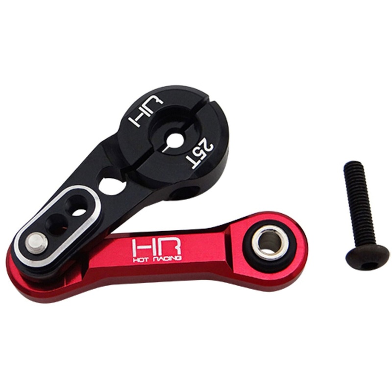 HOT RACING AON48SH25 Aluminum Fixed Link Steering with 25t Servo Arm