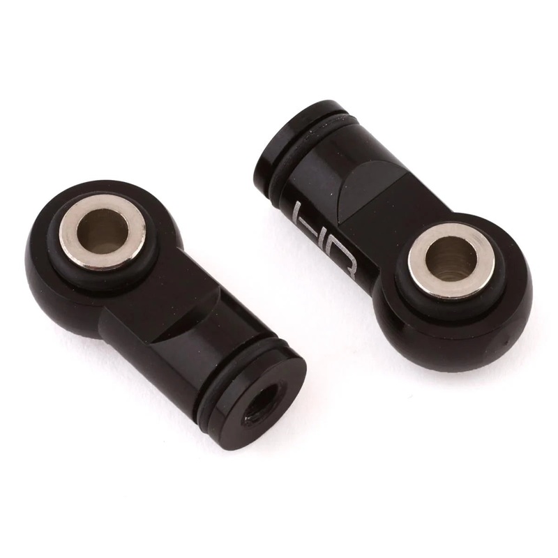 HOT RACING ERVT154X01 Traxxas Revo Ball Type Aluminum Shock Ends (Black) (2)