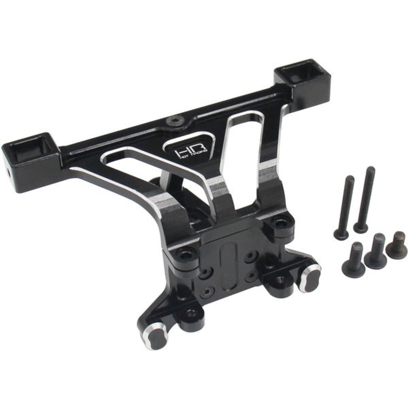 HOT RACING ERVT29M01 Aluminum Front Body Mount, for Traxxas E-Revo 2 (Black)