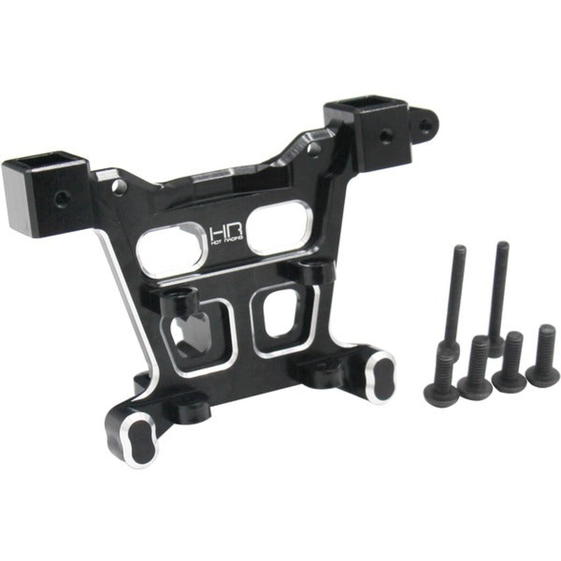 HOT RACING ERVT32M01 Aluminum Rear Body Mount (Black), for Traxxas E-Revo 2