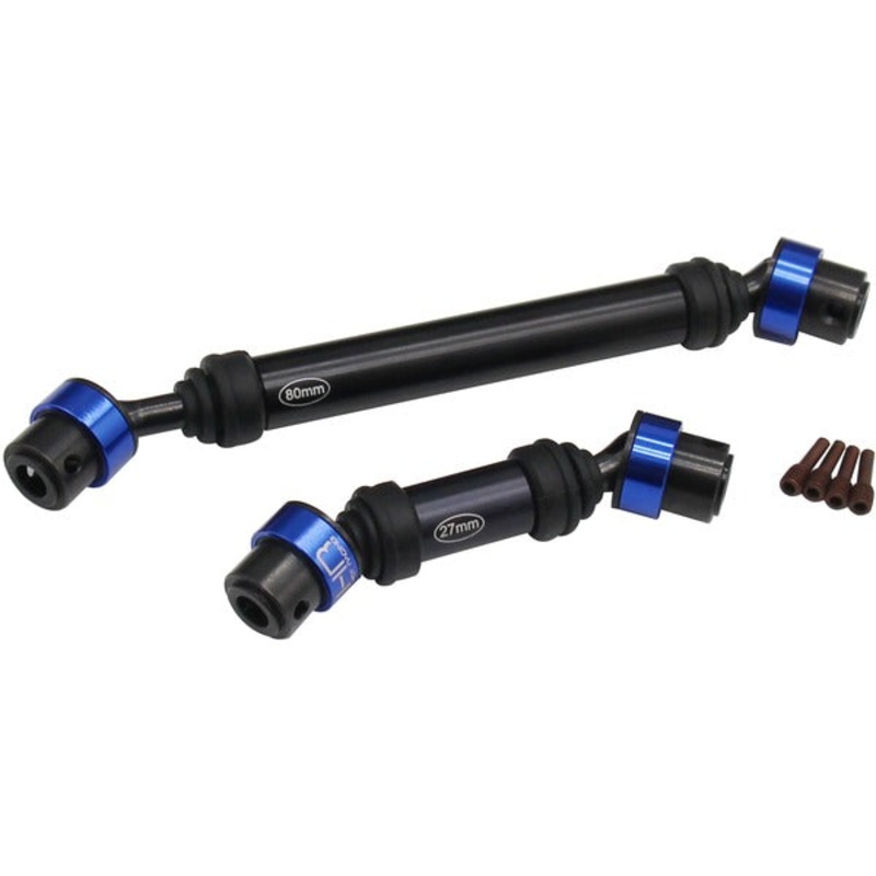 HOT RACING ERVT37CC Center Drive CV Splined Shaft, for Traxxas E-Revo, E-Revo 2.0, & Summit