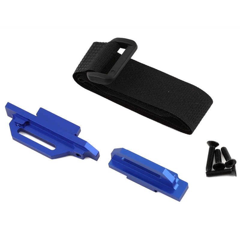 HOT RACING LCF126X06 Traxxas Slash 4x4 LCG Chassis Tall Battery Hold-Downs