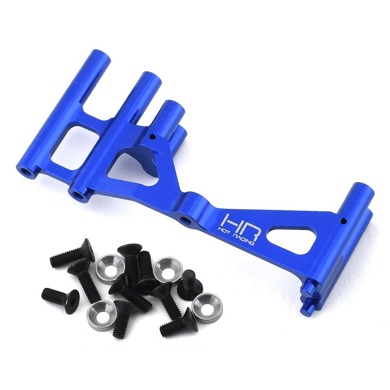 HOT RACING LRR2406 Losi Baja Rey/Rock Rey Aluminum Steering Servo Mount (Blue)