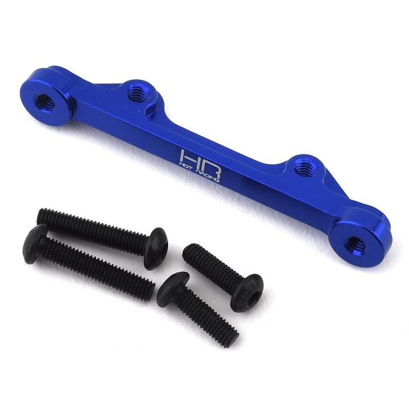 HOT RACING LRR4906 Losi Baja Rey/Rock Rey Aluminum Steering Rack Center Brace (Blue)