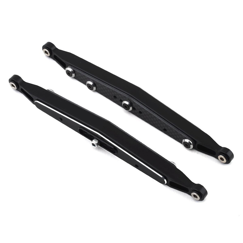 HOT RACING LRR56L01 Losi Baja Rey/Rock Rey Aluminum/Carbon Fiber Rear Lower Links (Black)