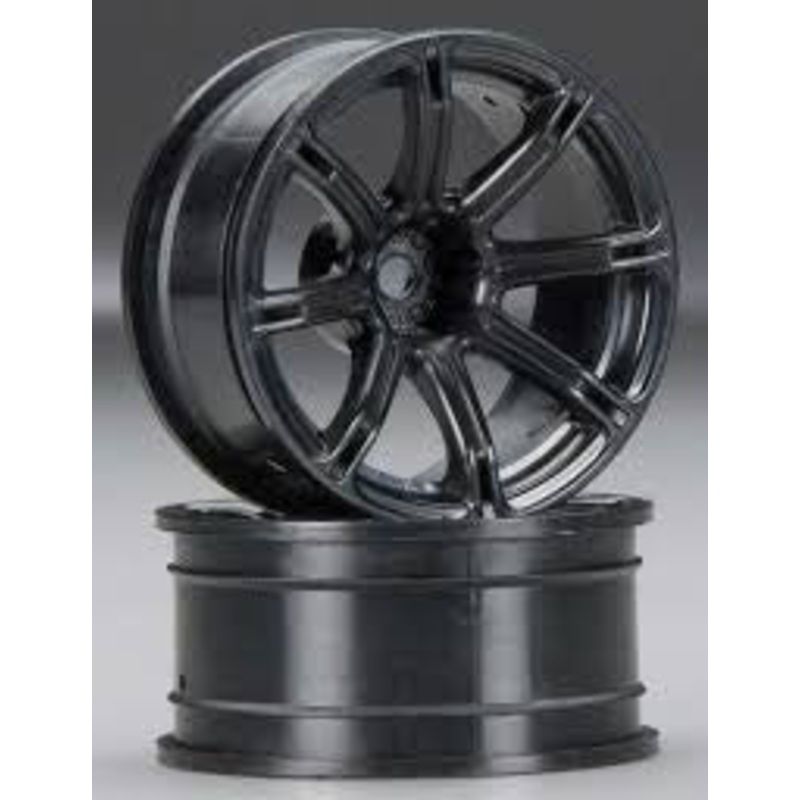 HPI 3308 Work Emotion XC8 Wheel 26mm 9mm Offset Black (2)