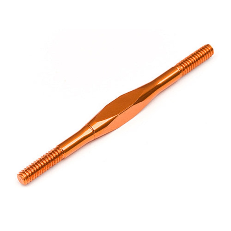 HPI 86983 Aluminum Turnbuckle, 4-40X53mm, Orange, Cup Racer