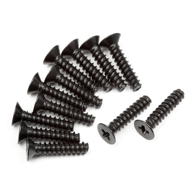 HPI Z478 2.6x12mm Flat Head Self Tapping Phillips Screw (12) m2.6x12