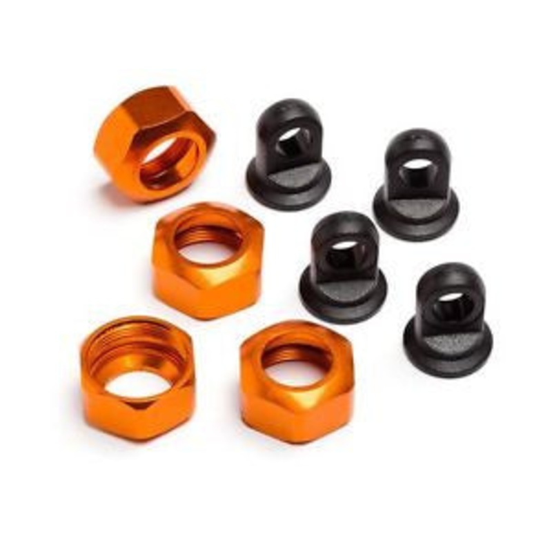 HPI 101752 Shock Caps Orange Trophy Series