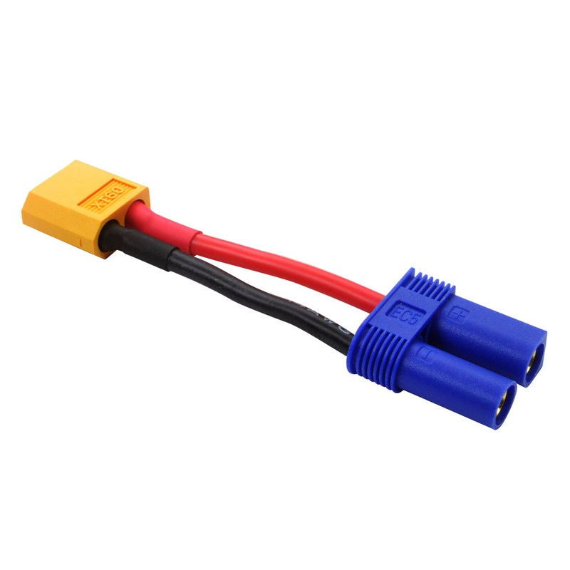 COMMON SENSE RC EC5F2XT60M EC5 Female to XT60 Male Conversion Adapter