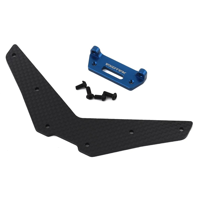 EXOTEK 1981 Traxxas Slash +28mm Carbon Rear Body Mount Drag
