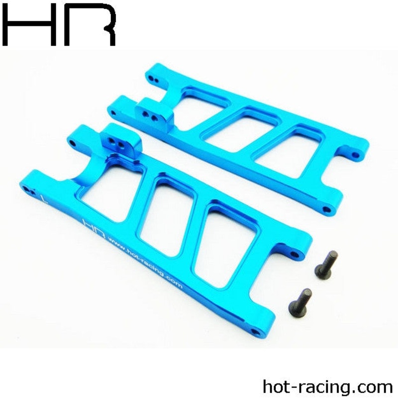 HOT RACING ECT5606 Aluminum Rear Suspension Arm Set (blue) - ECX 2WD