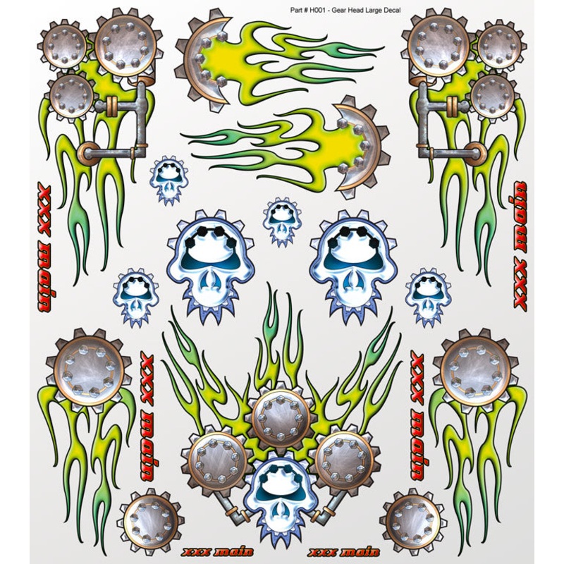 XXX MAIN H001 Gear Head Large Decal
